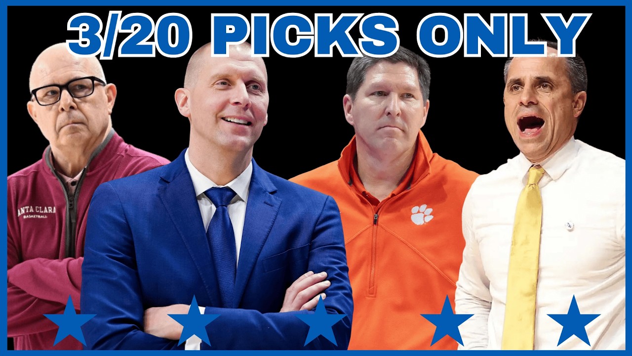 March Madness Picks For Friday, March 20th ONLY - 2026 NCAA Tournament College Basketball Round 64