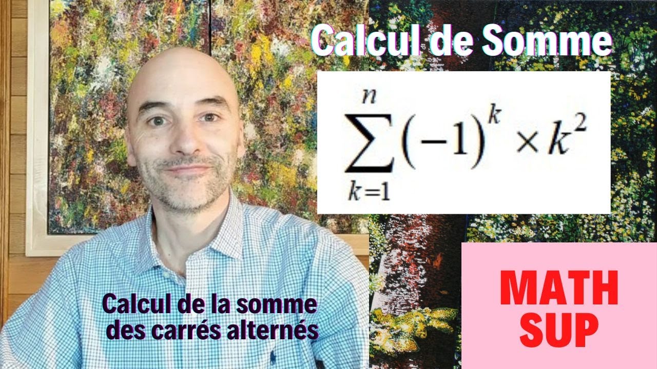11-Calcul de la somme des carrés alternés (Maths Sup)