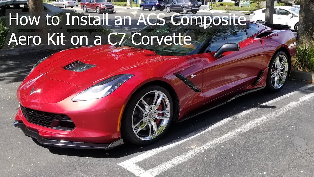 How to install ACS Composite Stage 2 Aero Kit on a C7 Corvette
