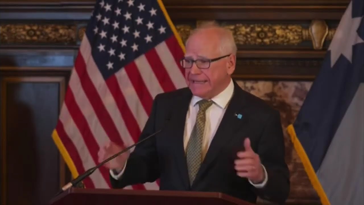 Minnesota Gov. Tim Walz Holds News Conference on Anti-Fraud Legislative Package