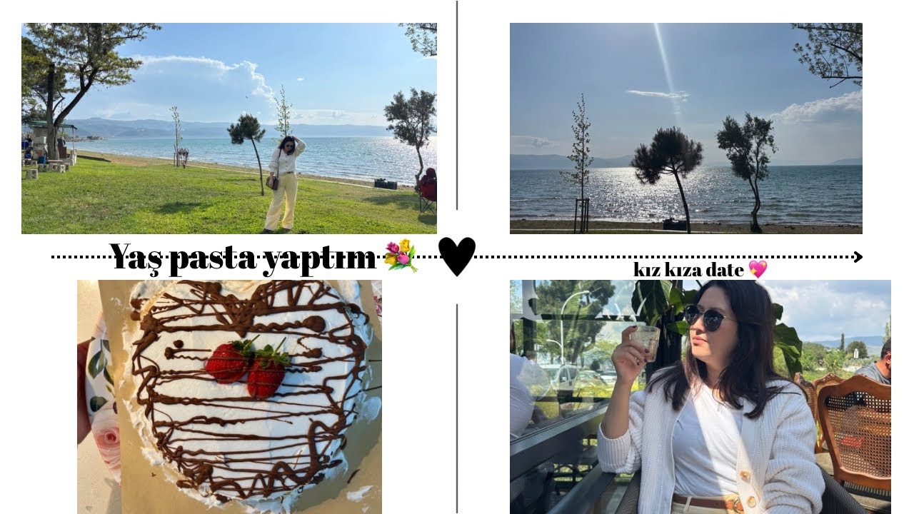 günlük vlog / eşime doğum günü pastası yapıyorum/ iznik `te kız kıza date :)