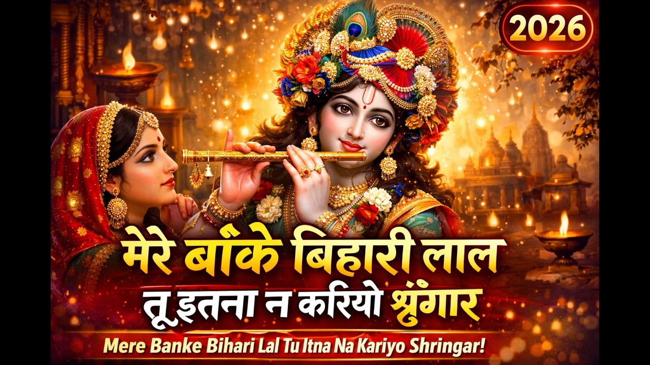 मेरे बांके बिहारी लाल तू इतना न करियो श्रृंगार | Mere Banke Bihari Lal | Krishna Bhajan 2026