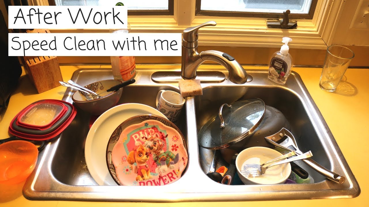 AFTER WORK SPEED CLEAN WITH ME | CLEANING MOTIVATION | WORKING MOM FALL 2018