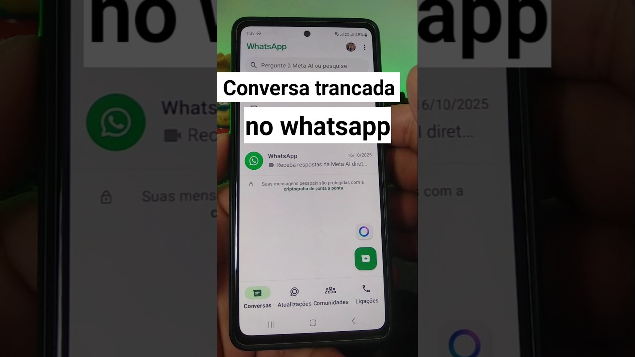 Como ativar e usar conversa trancada no whatsapp #whatsapp #dicas #android