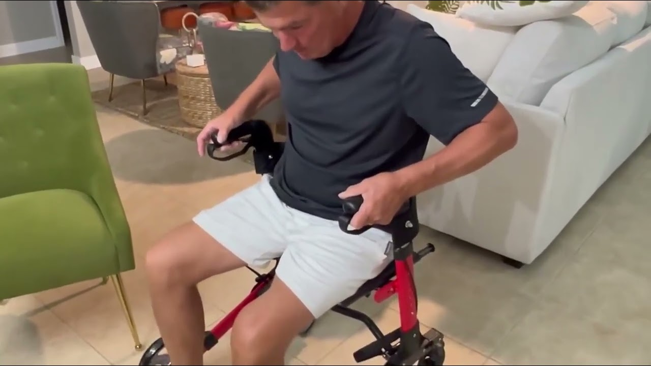 🎥 Easy Setup & Real Use – Lightweight Rollator Walker for Seniors