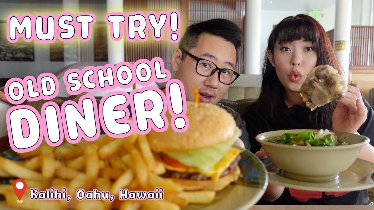 MUST TRY LOCAL DINER [Honolulu, Oahu, Hawaii] Old School Diner!
