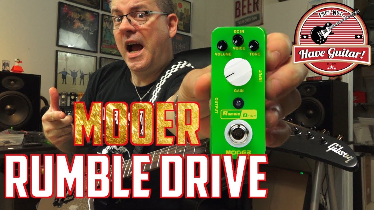 Rumble Drive Overdrive Pedal by Mooer (Pedal sound demo & review)
