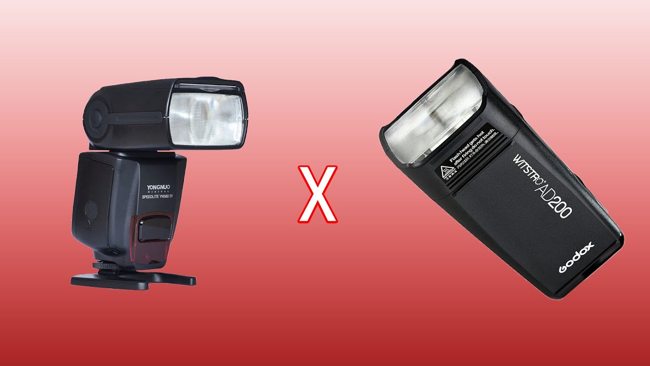 Flash speedlite (YN560) vs Pocket Flash (Godox AD200)  | Daniel Marins