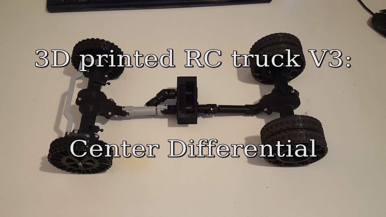 3D printed RC truck V3: Center differential