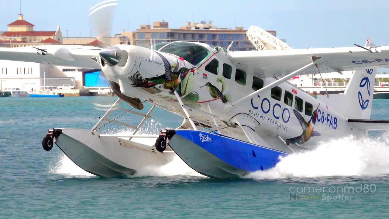 COCO Bahama Seaplanes Demo Flight to Paradise Island | Chalk's Ocean Airways 2.0? | C6-FAB