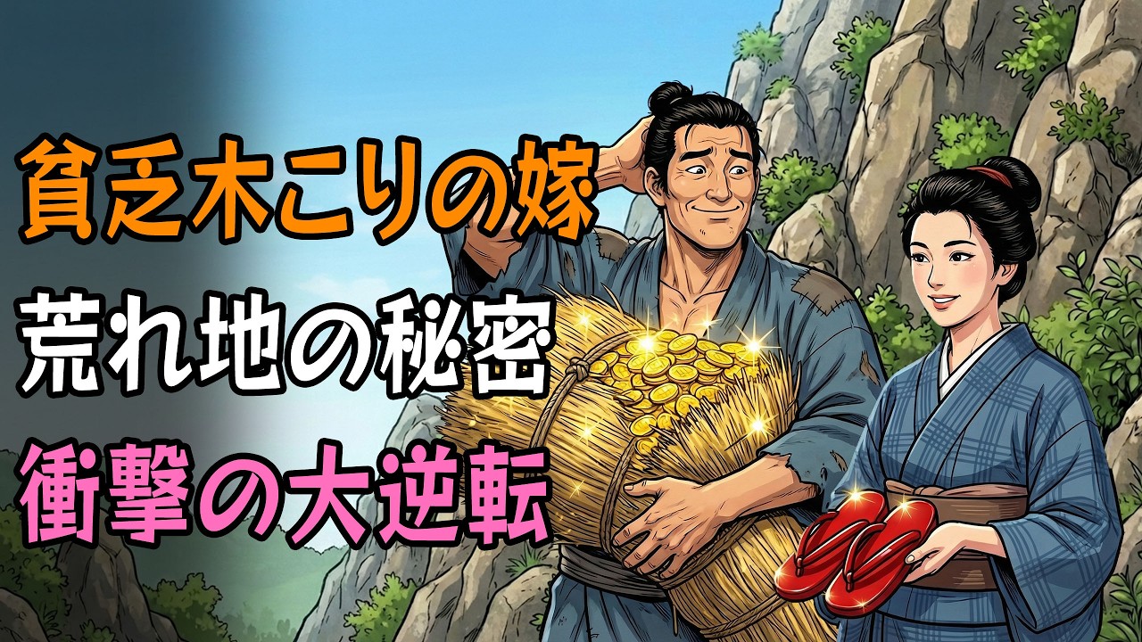 貧しい木こりに嫁いだ没落武家の娘。夫に「あの荒れ地を買って」と懇願し、村人に笑われた選択が、後に莫大な富をもたらした | 野談 | 伝説 | 昔話 | 説話 | 民話