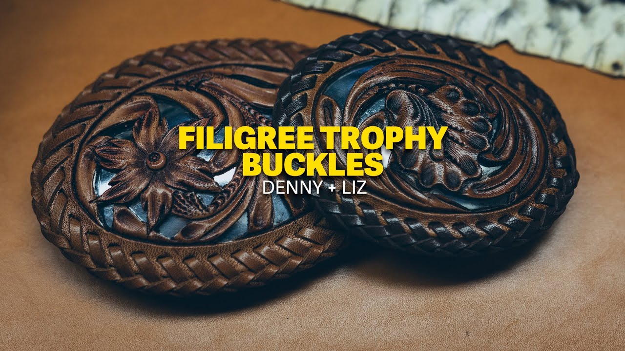 🔴 Lets Make A Filigree Trophy Buckles with Denny & Liz (Link to Tooling Pattern in Description)