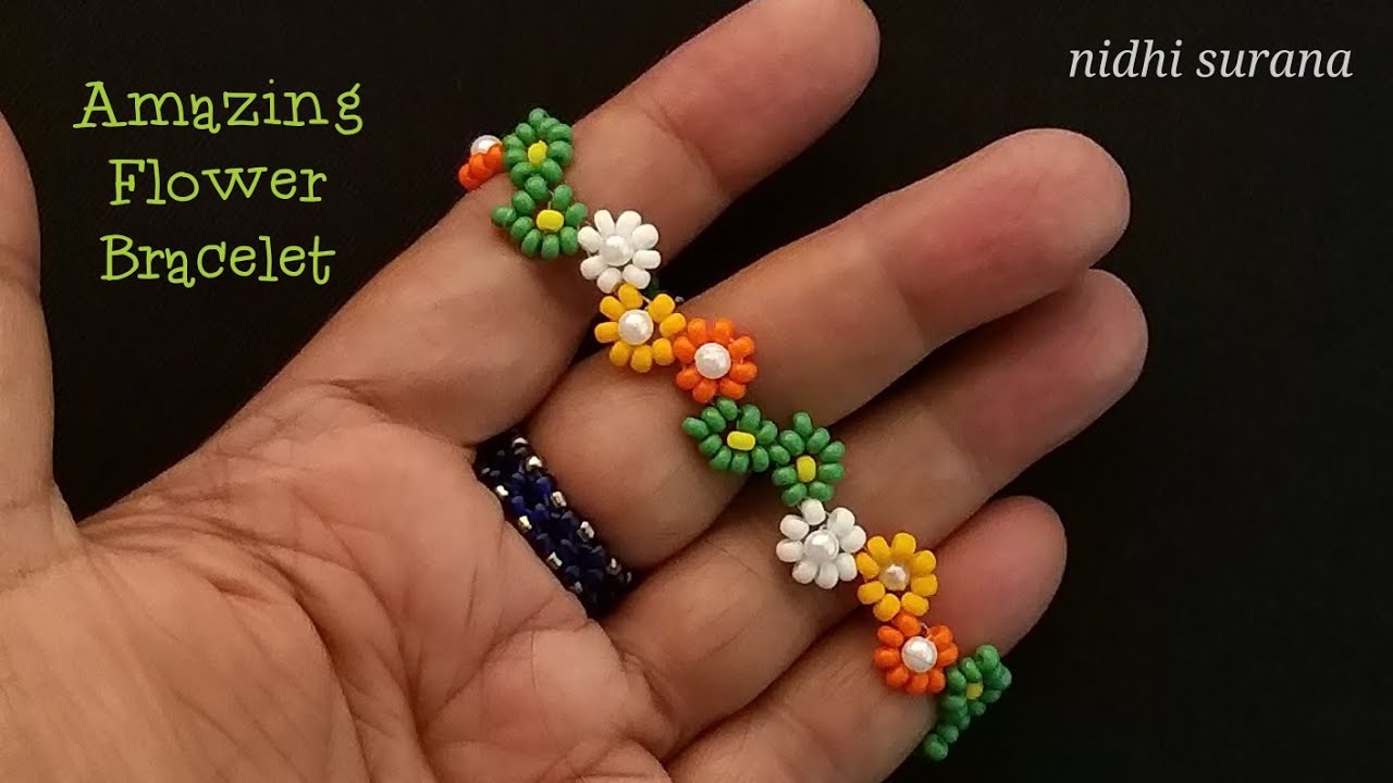 ⚜️Amazing Flowery Vines Bracelet || Seed bead Bracelet/ Choker/ Anklet || Pulsera Tutorial Diy (401)