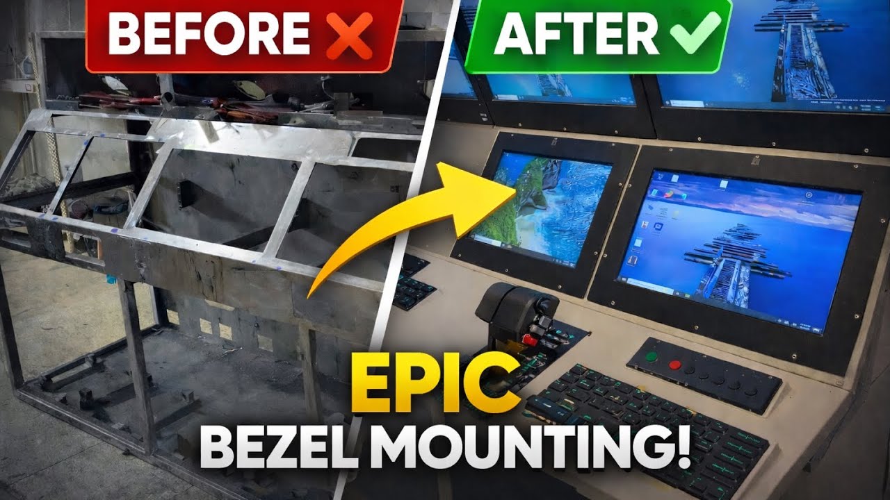 From Raw Metal to a Control Room | Custom Bezel Mounting