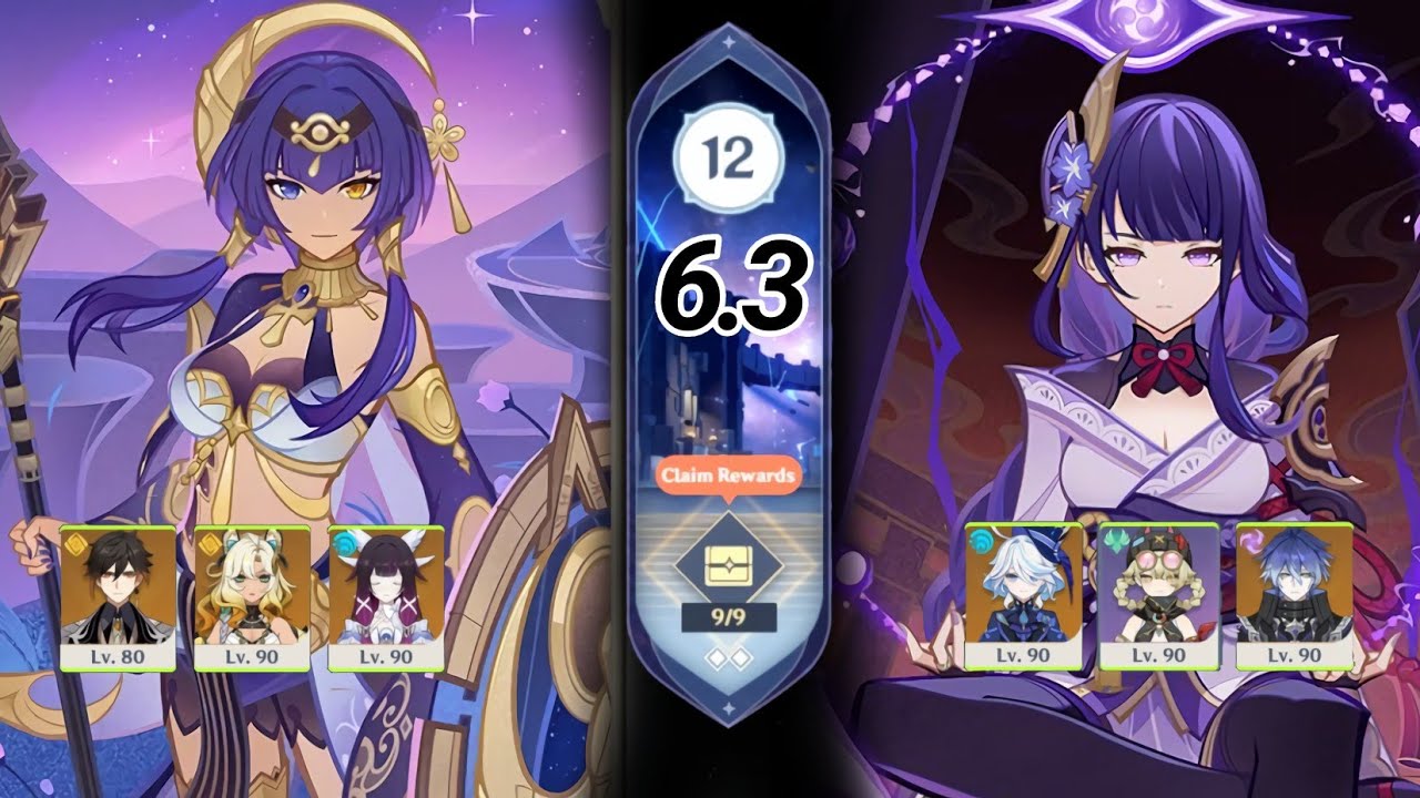 Spiral Abyss [6.3] | C6 Candace & C0 Raiden/ Flins | Genshin Impact