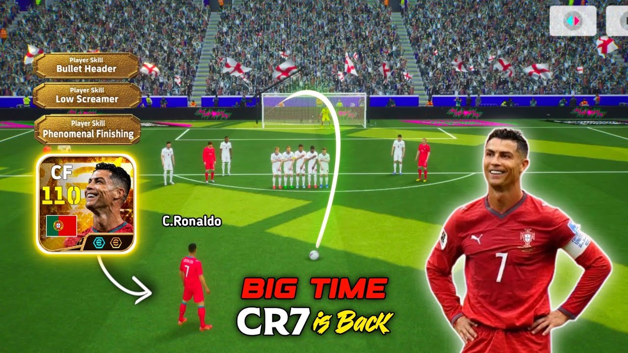 The First 3 Special Skills ever Big Time Ronaldo Review in eFootball 26 Mobile 💀🔥 Big Time CR7 🔥🔥🔥