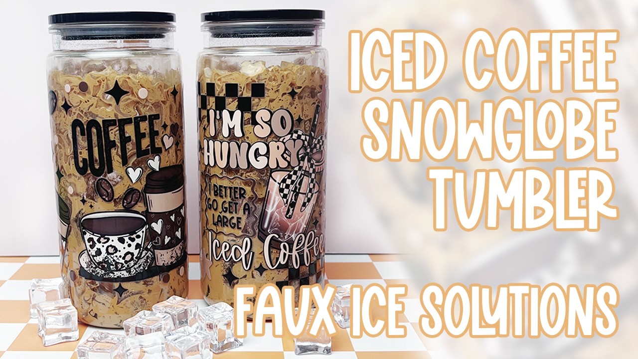 Iced Coffee Snowglobe Tutorial