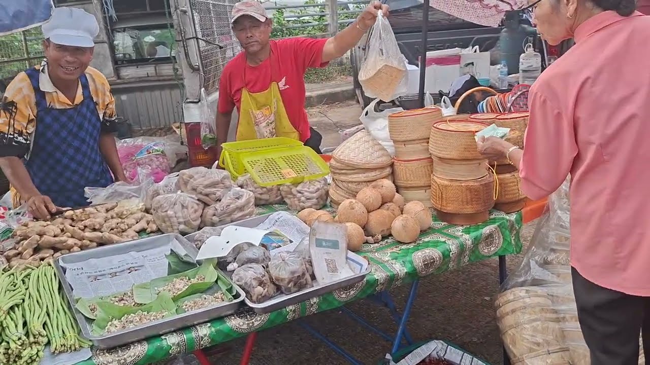 ยายต้อยไปขายแตงโมเที่ยวชมตลาดนัดคลองถมที่ทุ่งฝนด้วยจ้า