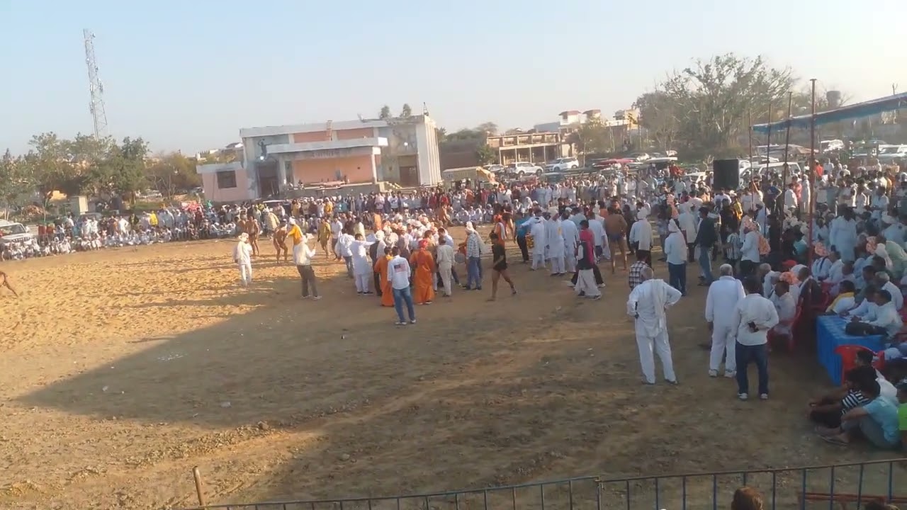 गांव का मेला जिला झज्जर में कुश्ती हो रही है ♥️🔥