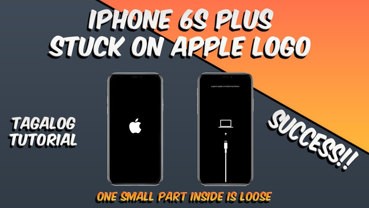 IPHONE 6S PLUS STUCK ON LOGO ISSUE FIXED