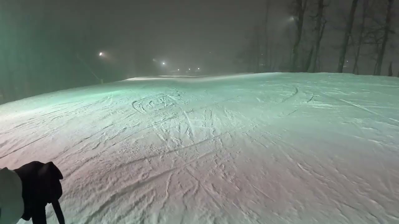 Night skiing Boyne mountain