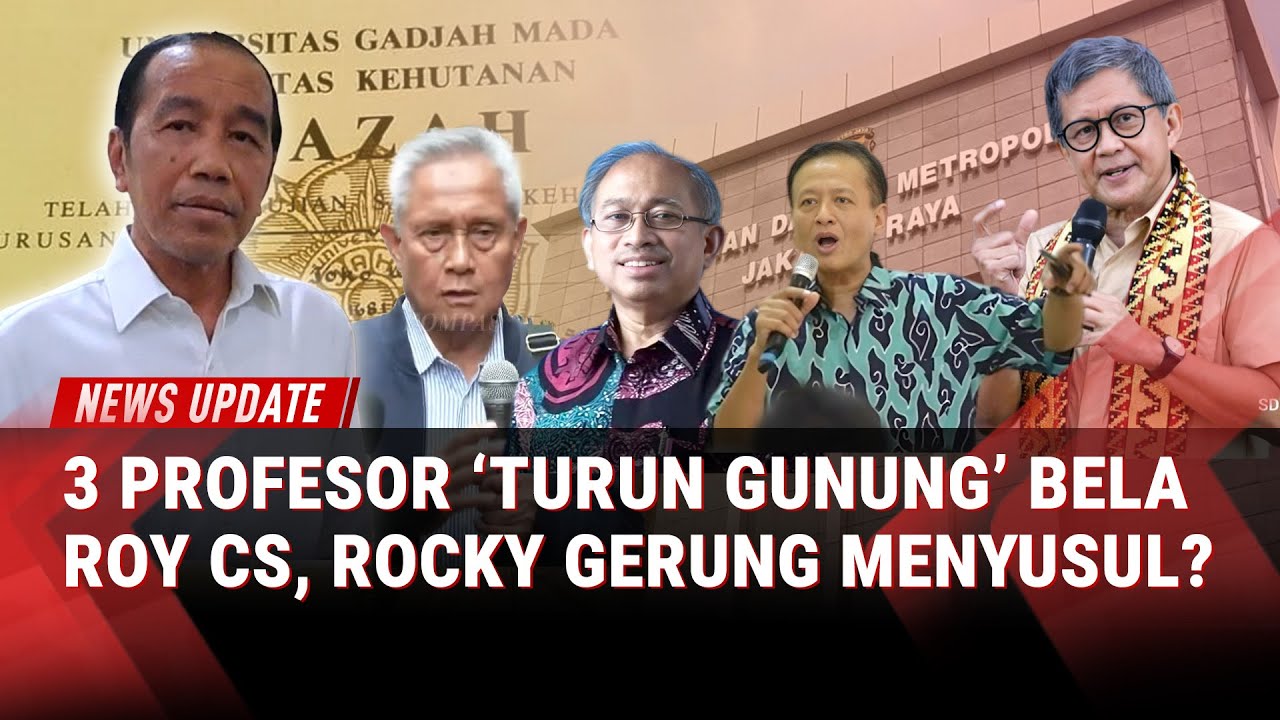 3 Profesor Turun Gunung Bela Roy Suryo, Rocky Gerung Segera Menyusul Jadi Saksi Ahli?