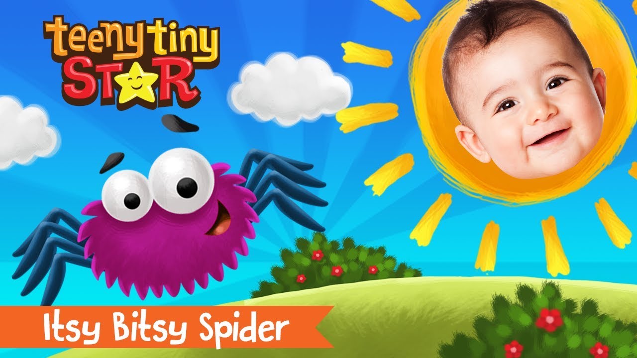 ITSY BITSY SPIDER - Song for Children | TeenyTinyStar