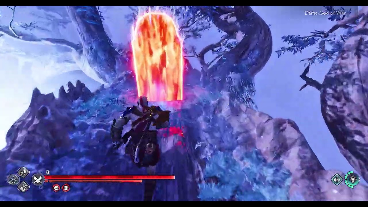 God of War Ragnarök NG+ cheats, visión amplia 58, el funeral por Brok