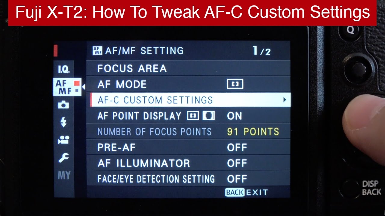Fuji X-T2 AF-C Custom Settings: How To Tweak For Fast AF Tracking