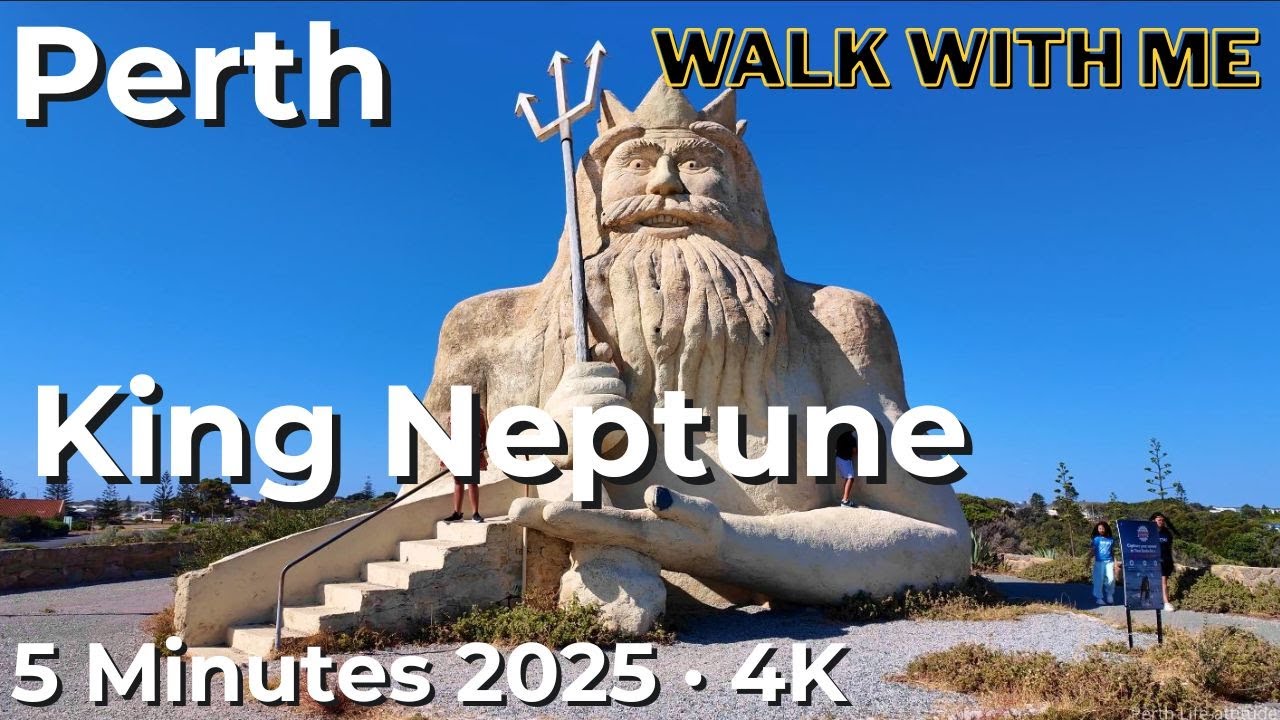 Walking With Me — King Neptune Statue at Two Rocks, Atlantis Marine Park Remains (4K)