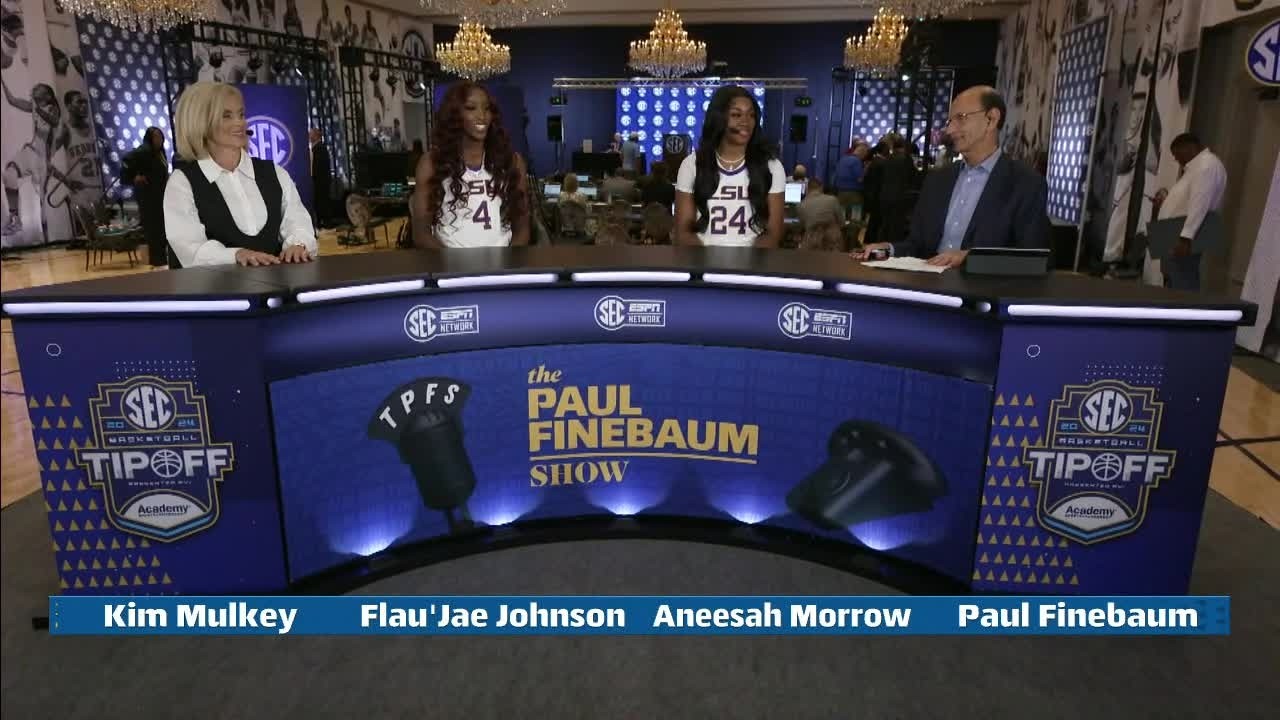 LSU’s Kim Mulkey, Flau’jae Johnson & Aneesah Morrow on expectations for season | Paul Finebaum Show