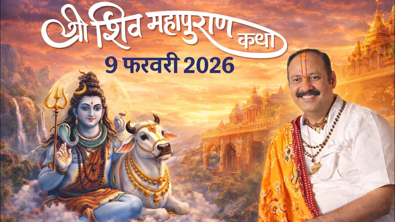 🔴 Live 9 फरवरी शिव की दिल छू लेने वाली।। पंडित प्रदीप मिश्रा शिव महापुराण कथा 