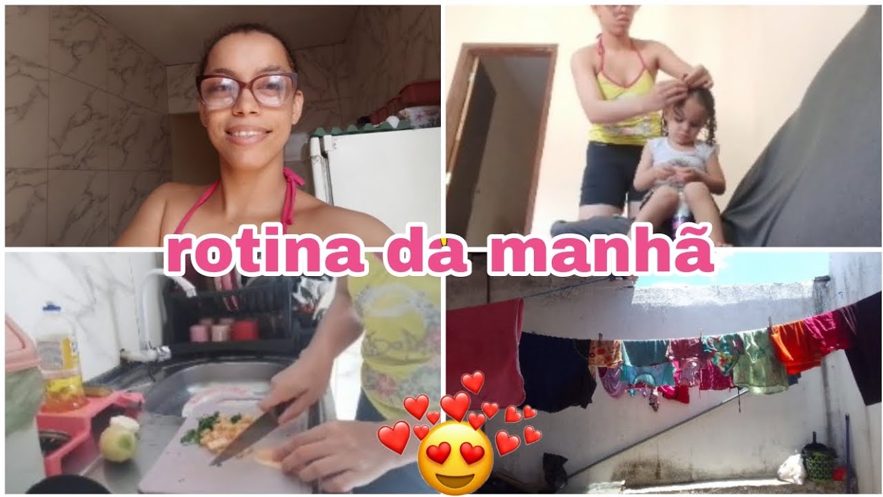 Rotina da manhã sendo dona de casa e mãe de duas. 