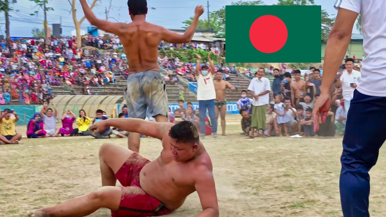 Bangladeshi Wrestling (Boli Khela) Watched in Rangamati Bangladesh 🇧🇩