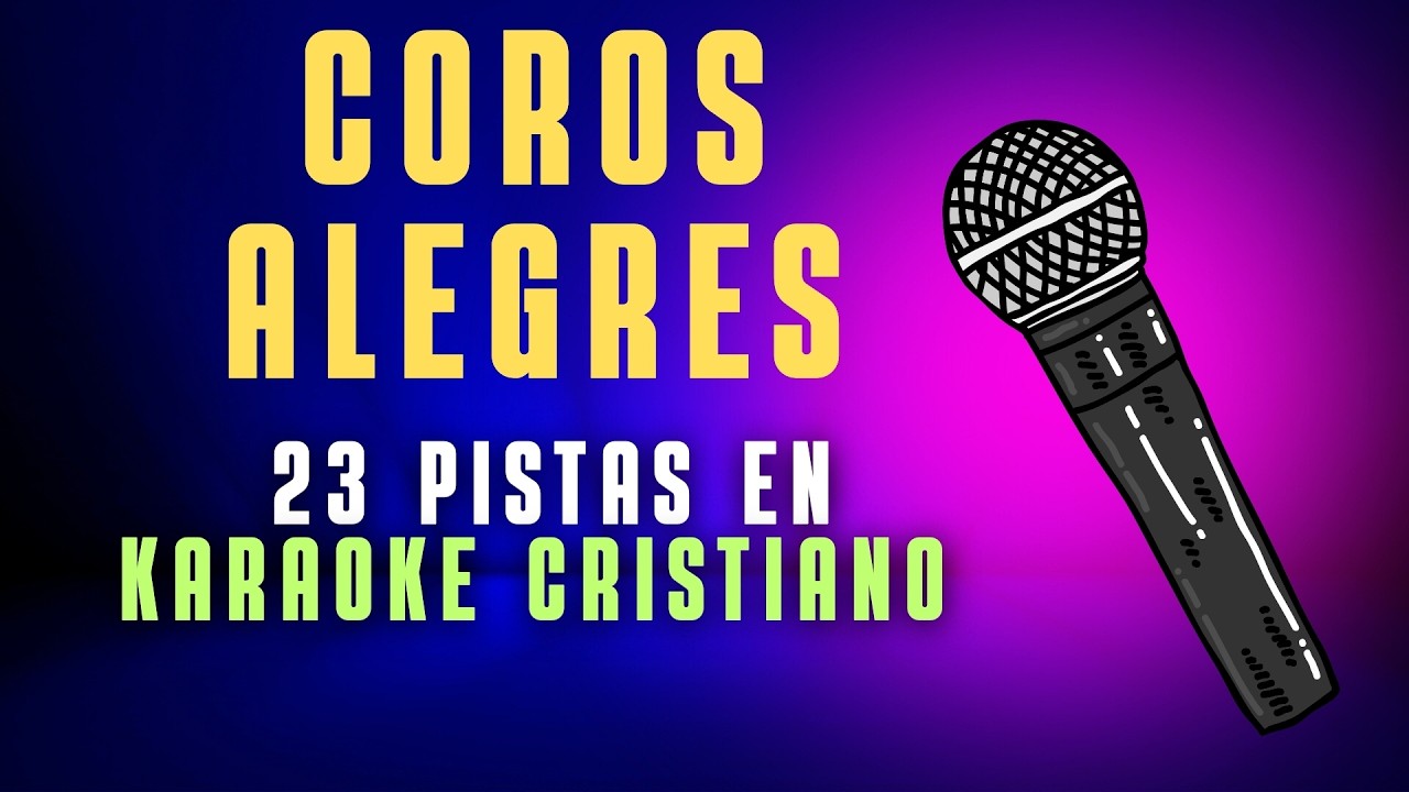 🙌 Iba Jesús Caminando (23 Coros Alegres) | KARAOKE CRISTIANO 🎤 Pistas Cristianas