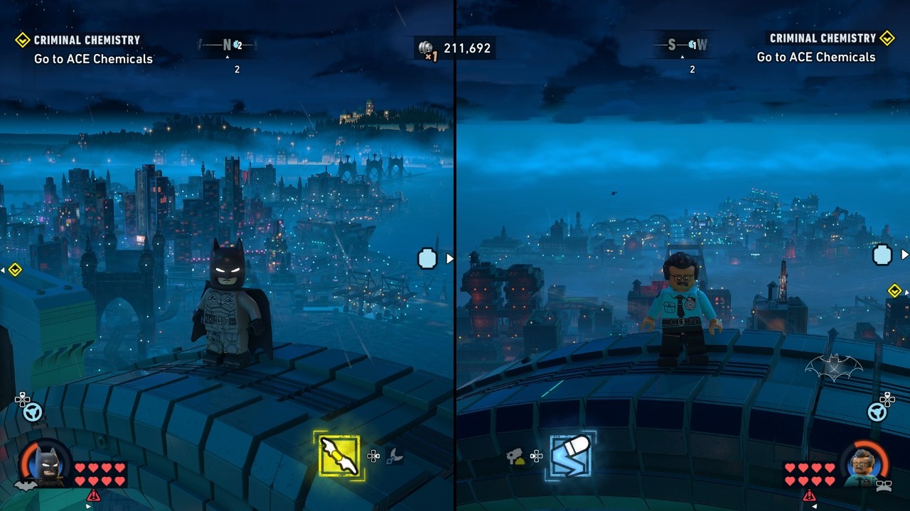 LEGO Batman: Legacy of the Dark Knight &mdash; Геймплей в открытом мире с режимом разделенного экрана н...