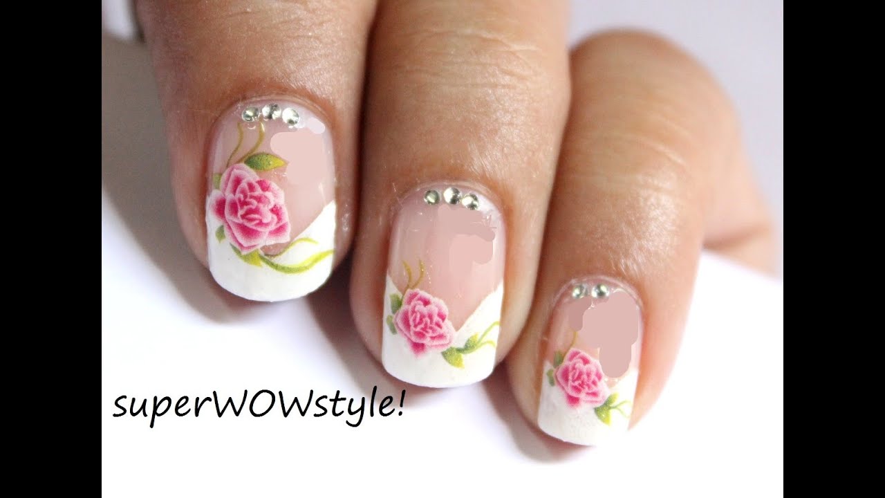 How to Use Water Decals | French Tip Nail Art Tutorial