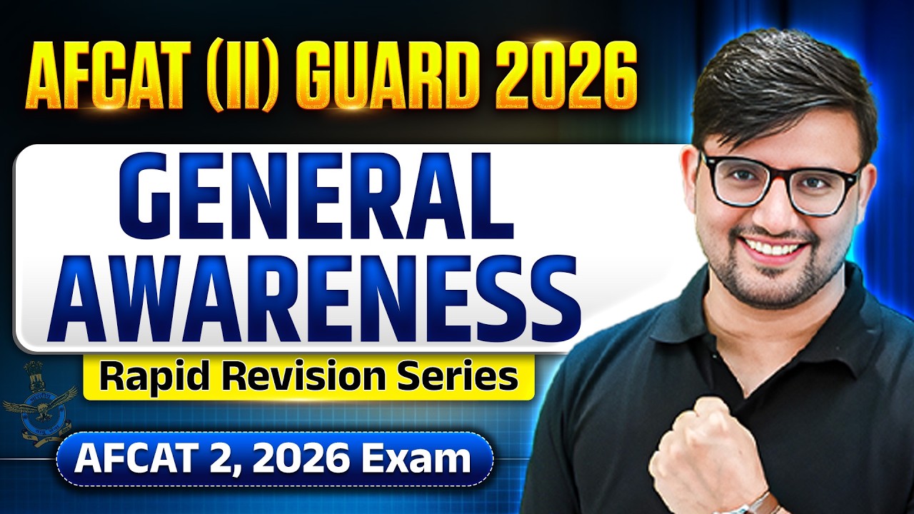 AFCAT Exam General Awareness : Complete Rapid Revision of General Awareness For AFCAT 2, 2026 Exam