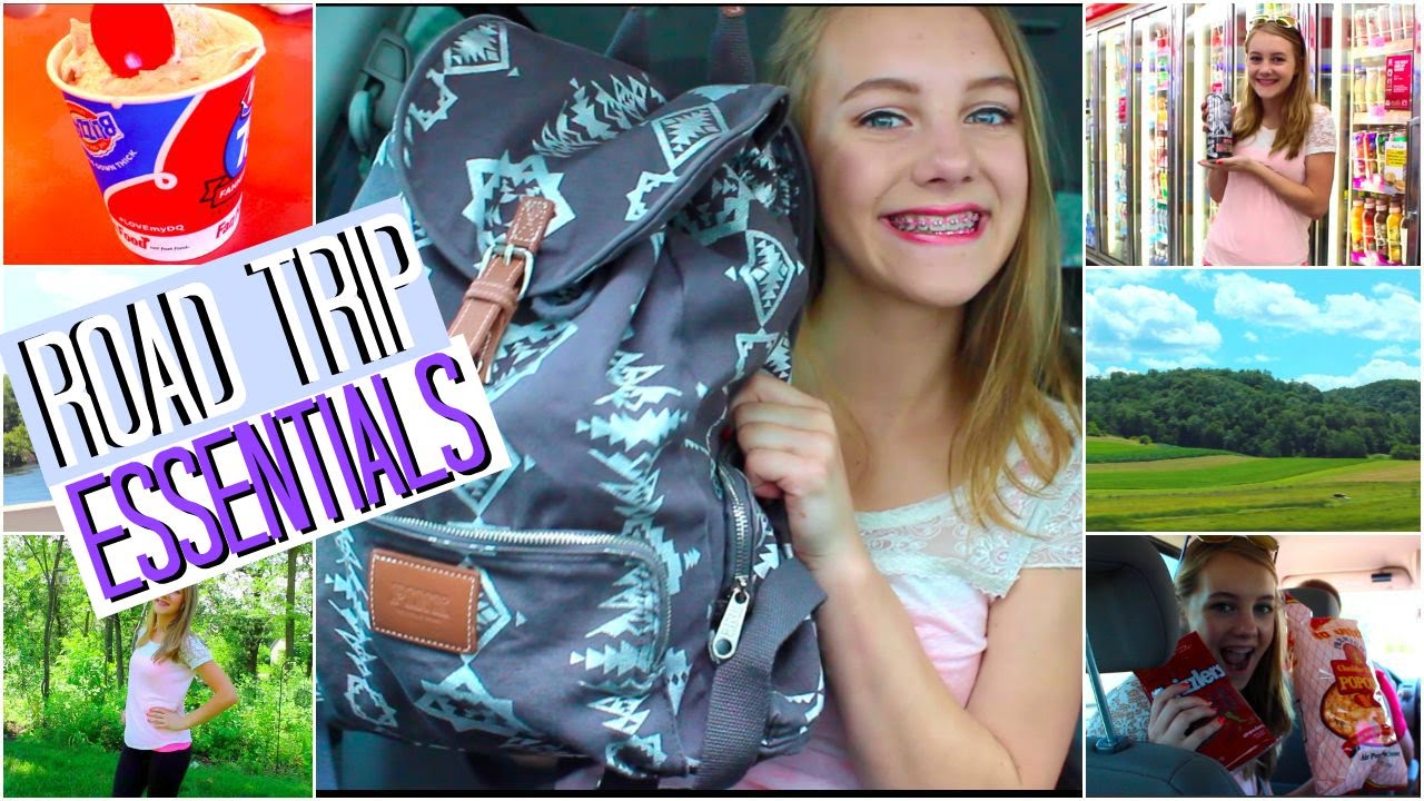 Road Trip Essentials, Snacks, and Outfit