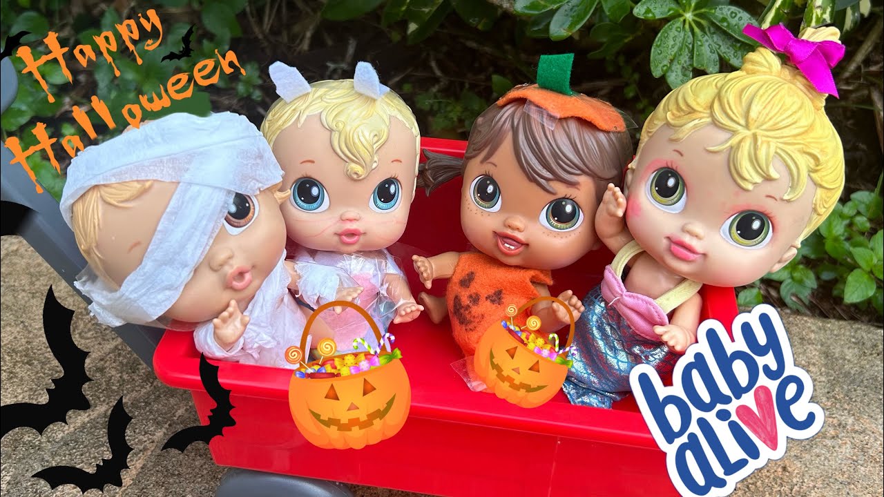NEW Baby alive crib life dolls Afternoon routine Halloween trick or treating 🎃