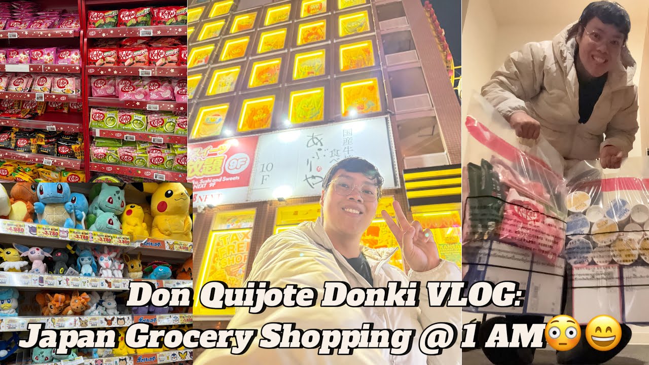 Don Quijote DONKI Vlog🇯🇵: Japan Grocery Shopping @ 1AM