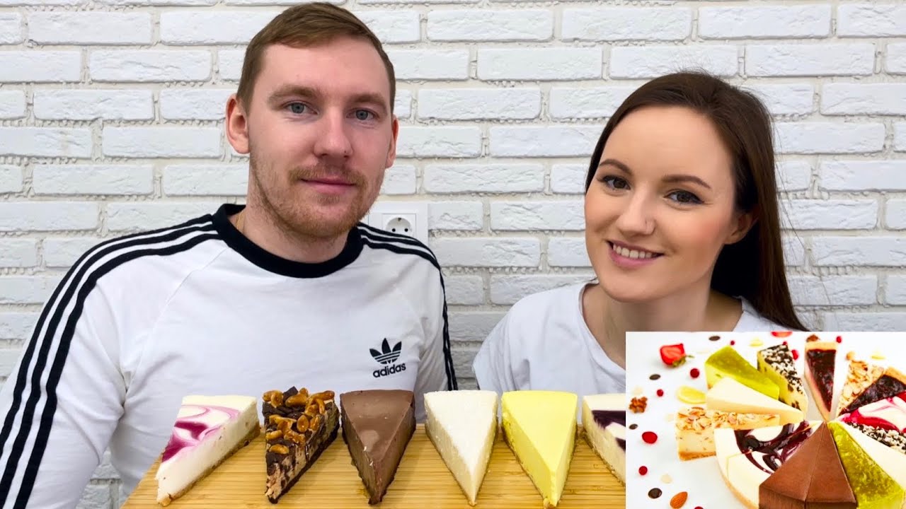 МУКБАНГ ЧИЗКЕЙК АССОРТИ сладкий мукбанг ответы на вопросы сладости MUKBANG CHEESECAKE ASSORTED