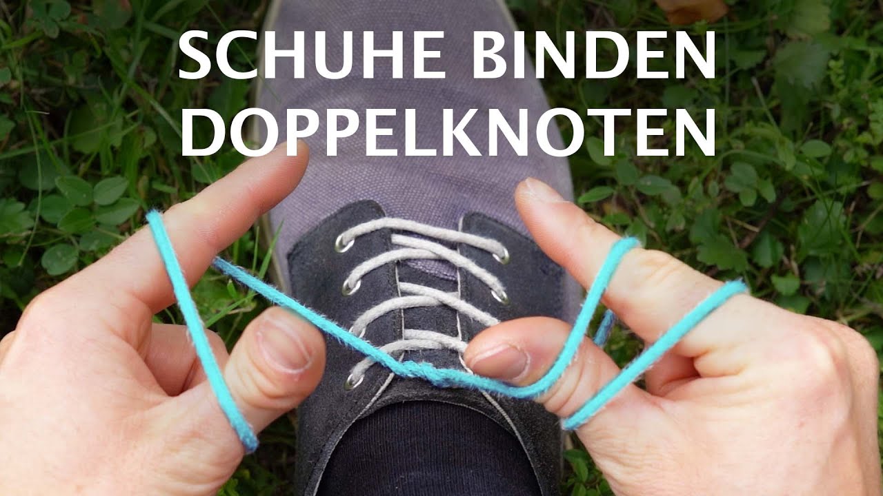 Schuhe binden in 2 Sekunden - Doppelknoten