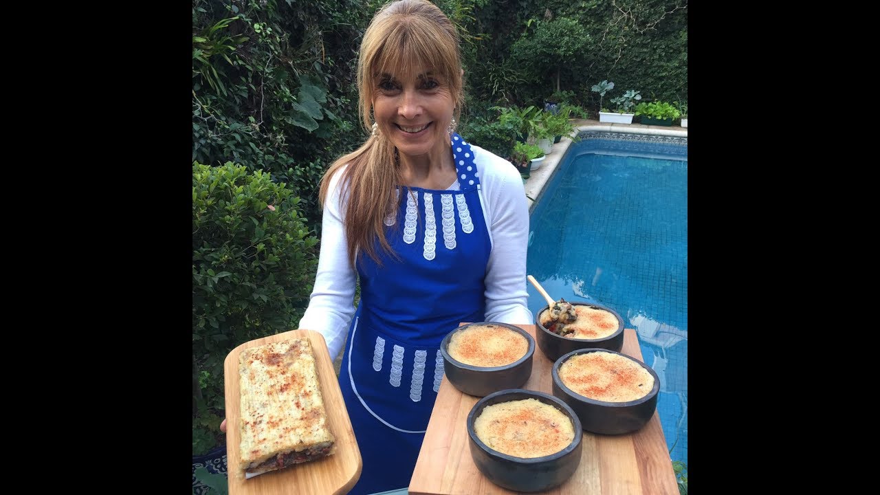 Pastel de papa vegano, ensalada higienista