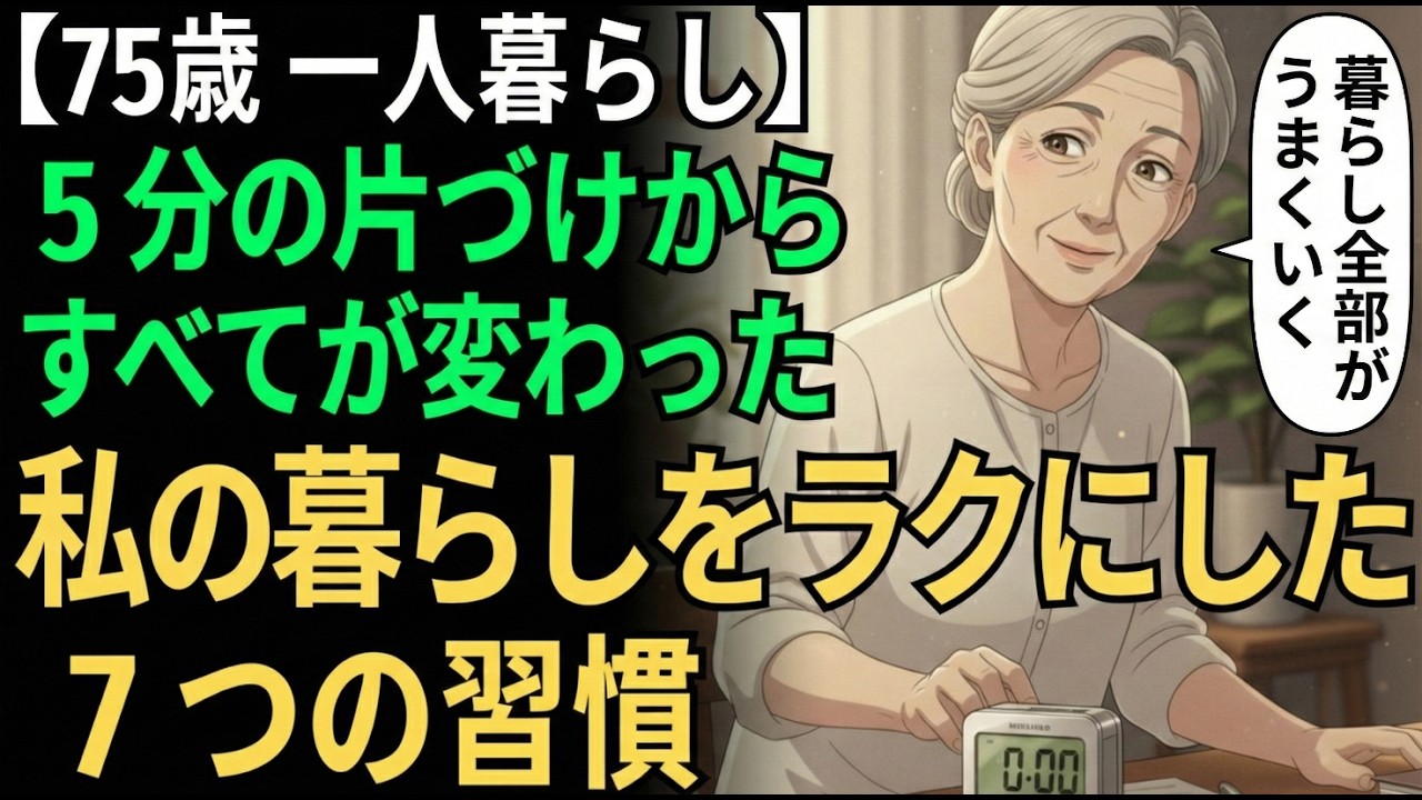 【75歳が実践】毎日がぐっとラクになった｜私の暮らしを変えた7つの習慣｜「いつか」をやめた本当の理由
