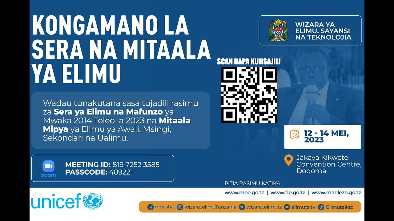 LIVE: KONGAMANO LA SERA NA MITAALA YA ELIMU