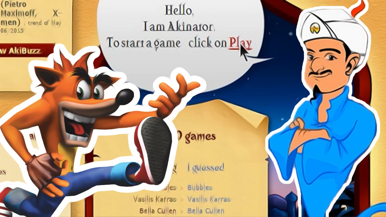ΦΟΡΑΕΙ ΠΑΝΤΕΛΟΝΙ Ο CRASH?! (Akinator)