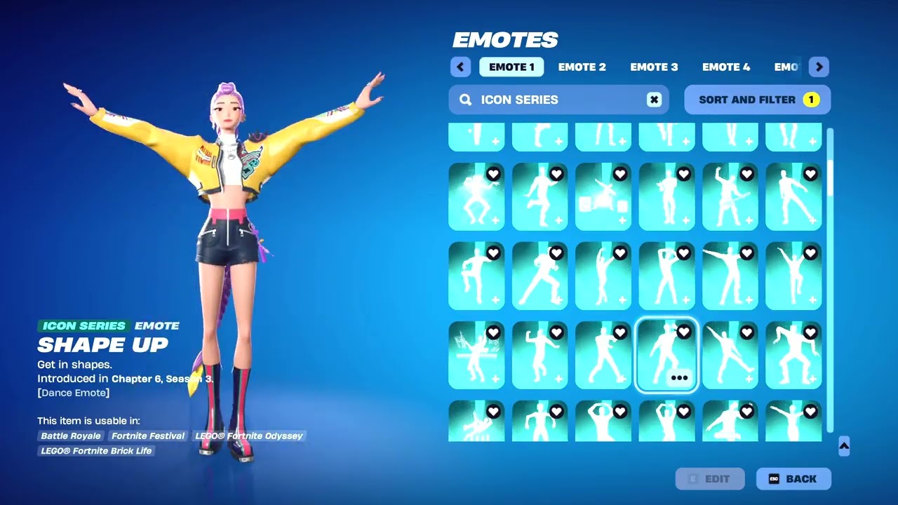 Fortnite Icon Series Emotes & Dances (All Chapters)