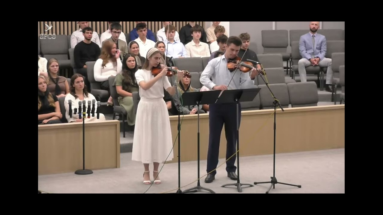 🎻🎻Отче небесный ,Боже  могучий  .🎻🎻Скрипки Тимофей и Анна  ,пианист Самуил.October 13, 2025