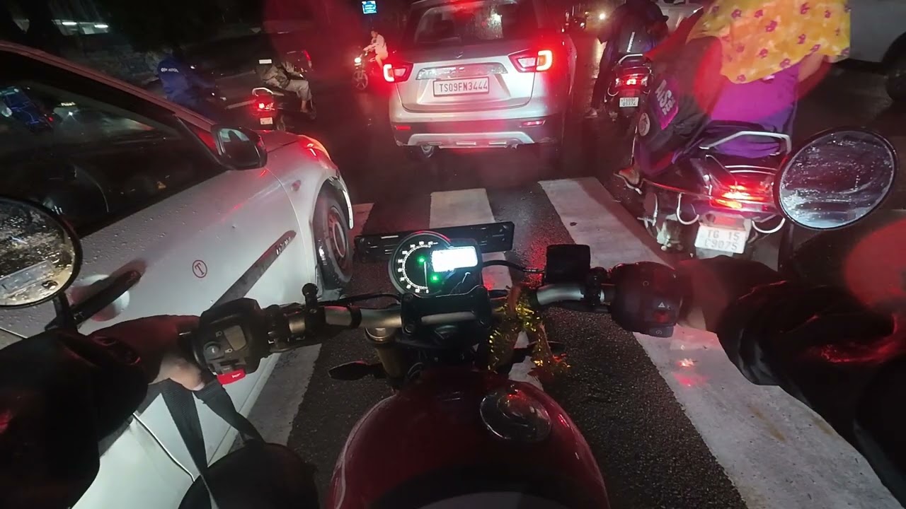 Ride from Office to home #djiaction4 #triumphspeed400 #driving 